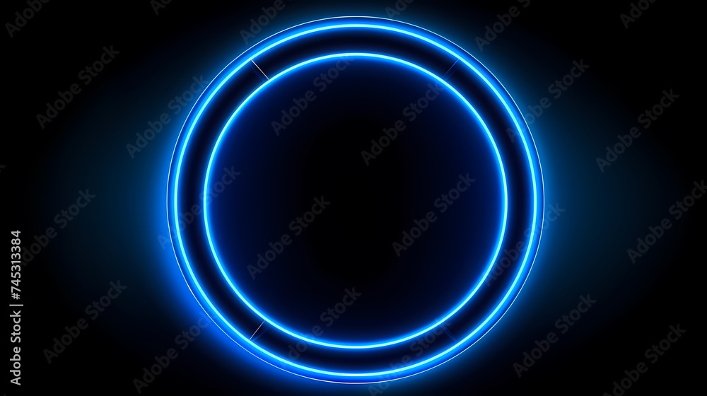 Abstract neon circle Abstract neon circle