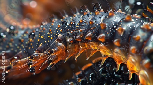 macro closeup of whipworm parasite, a detailed insight into medical research and treatment options