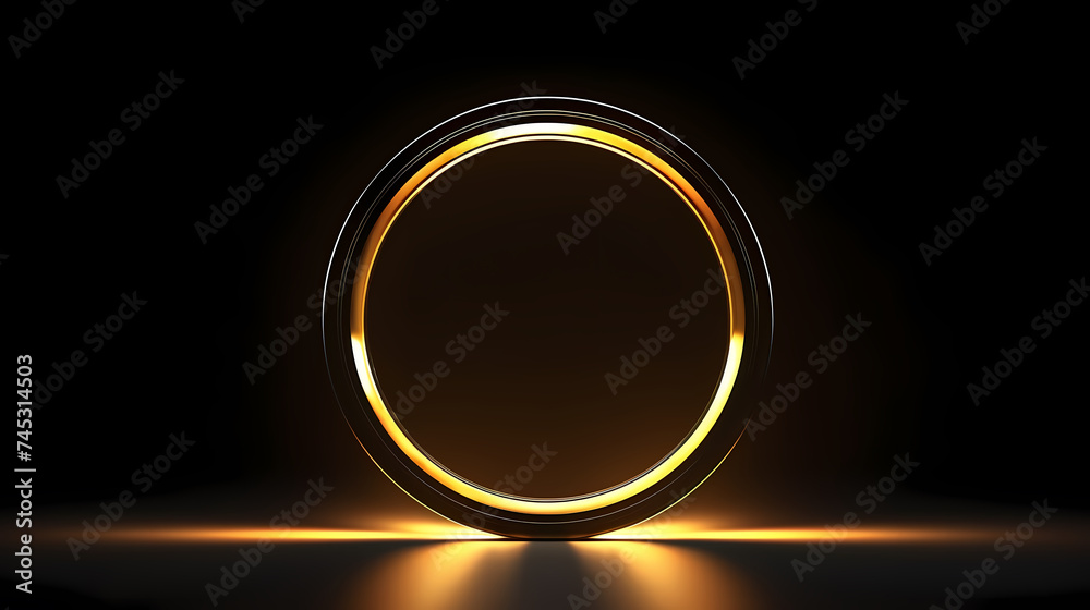 Abstract neon circle Abstract neon circle