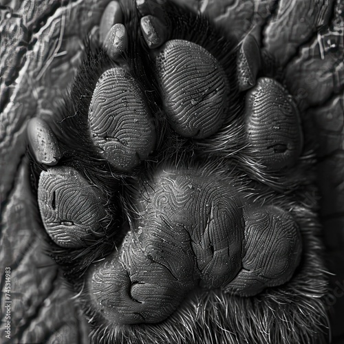 In the intricate patterns of my paw, love etches its enduring story photo