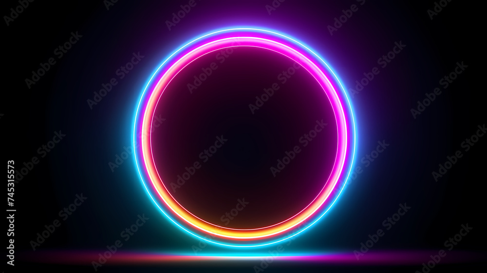 Technology bright circles on background Technology bright circles on background