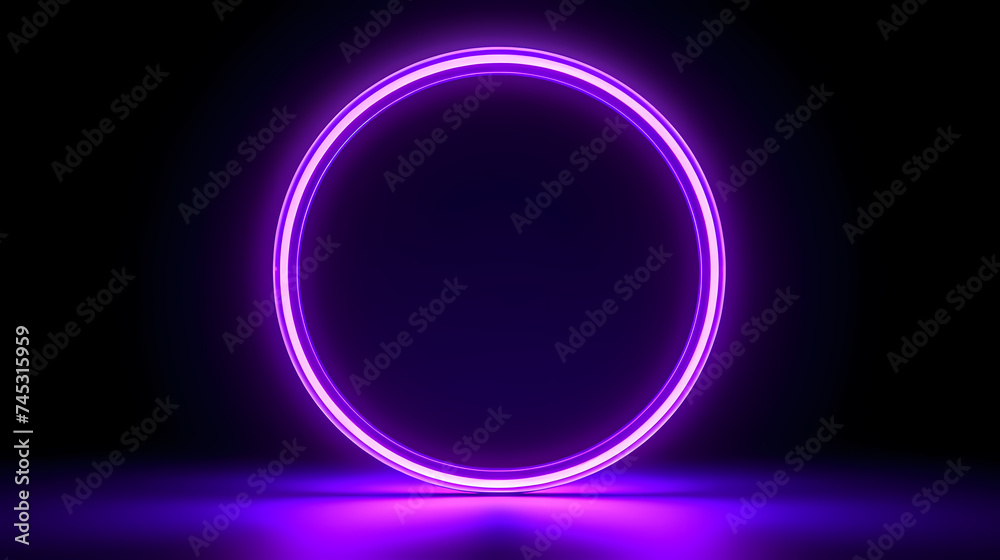 Obraz premium Technology bright circles on background