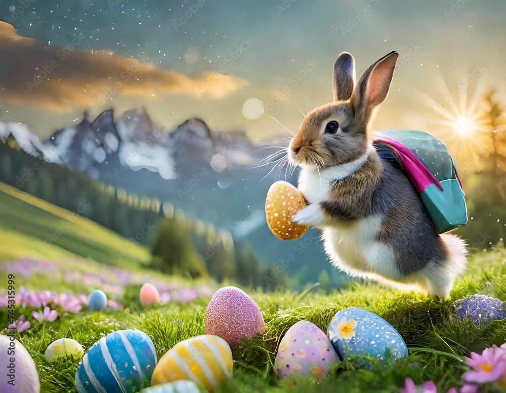 JOYIN 18-teilige Ostereier Set - 8 Goldene Eier, 7,6cm, Befüllbar (bunt Bedruckt)