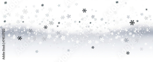 White Background With Snow Flakes and Snow Flakes photo