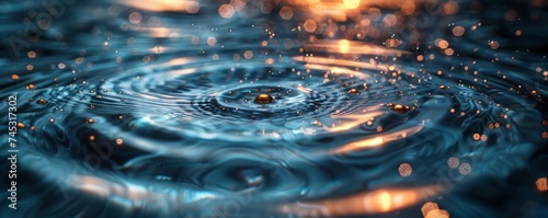 a reflection of water in water tidal pattern