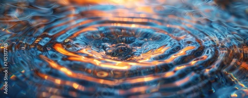 a reflection of water in water tidal pattern