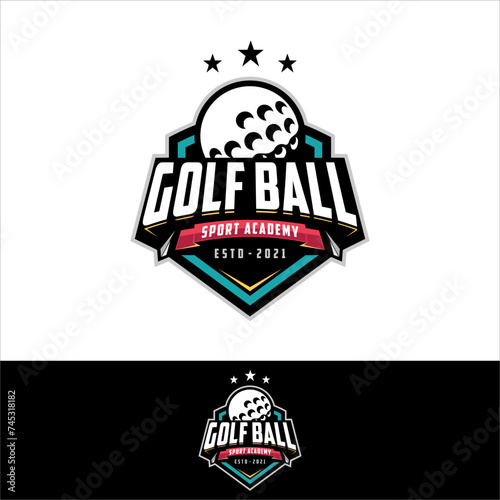 Modern professional golf template logo design for golf club