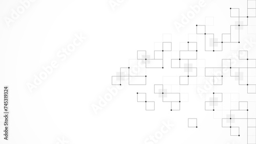 Minimalistic vector texture with linear squares pattern. Creative idea of modern design with abstract geometric background