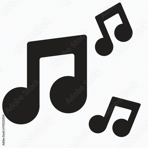 music note icon vector illustration design