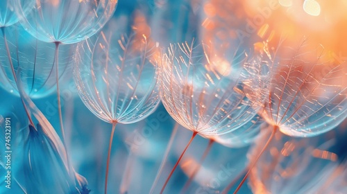 A dreamy macro photo of a dandelion.