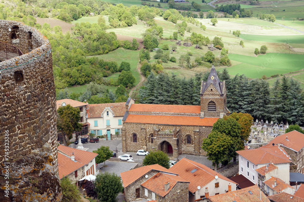 Eglise de Polignac vue du donjon