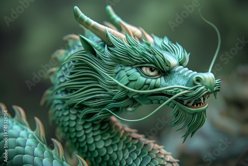 "Green Guardian: Welcoming the New Year with Dragon's Blessings" © Dimitar