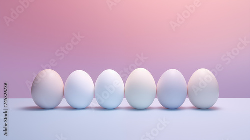 Line of Eggs Easter Season