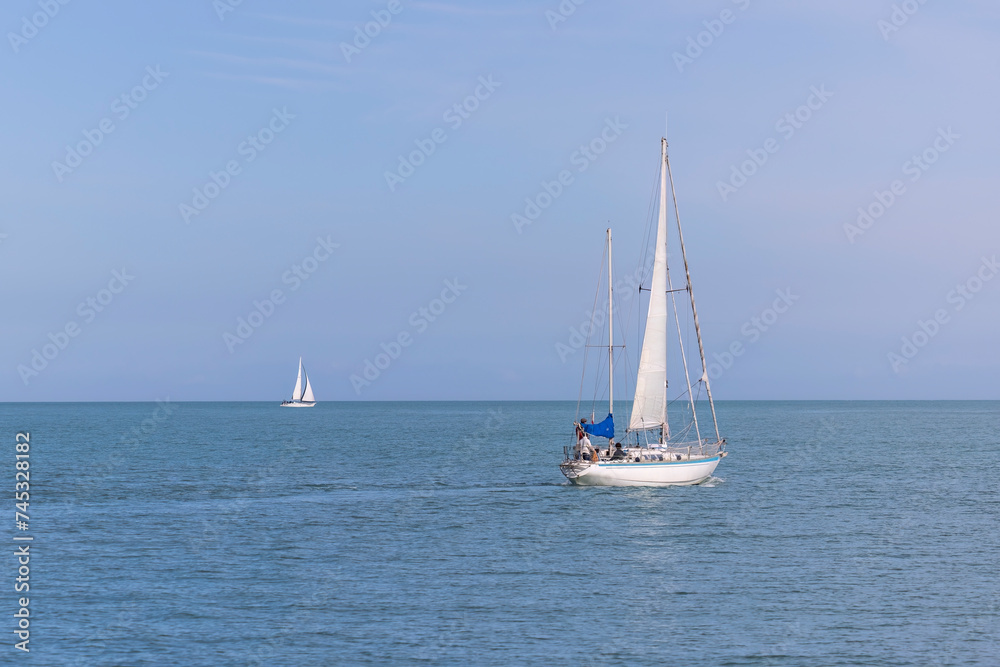 Sailing boats in the Adriatic Sea.