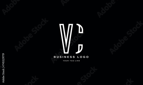 VC, CV, V, C, Abstract Letters Logo Monogram