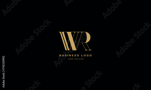 WR, RW, W, R, Abstract Letters Logo monogram