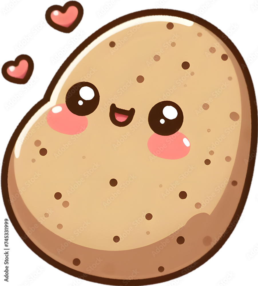 Fototapeta premium potato - 감자. Generative AI