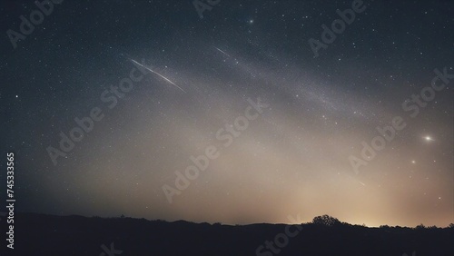 starry night sky _A space sky with a galaxy and stars. The image shows a dark and mysterious view of the sky, 