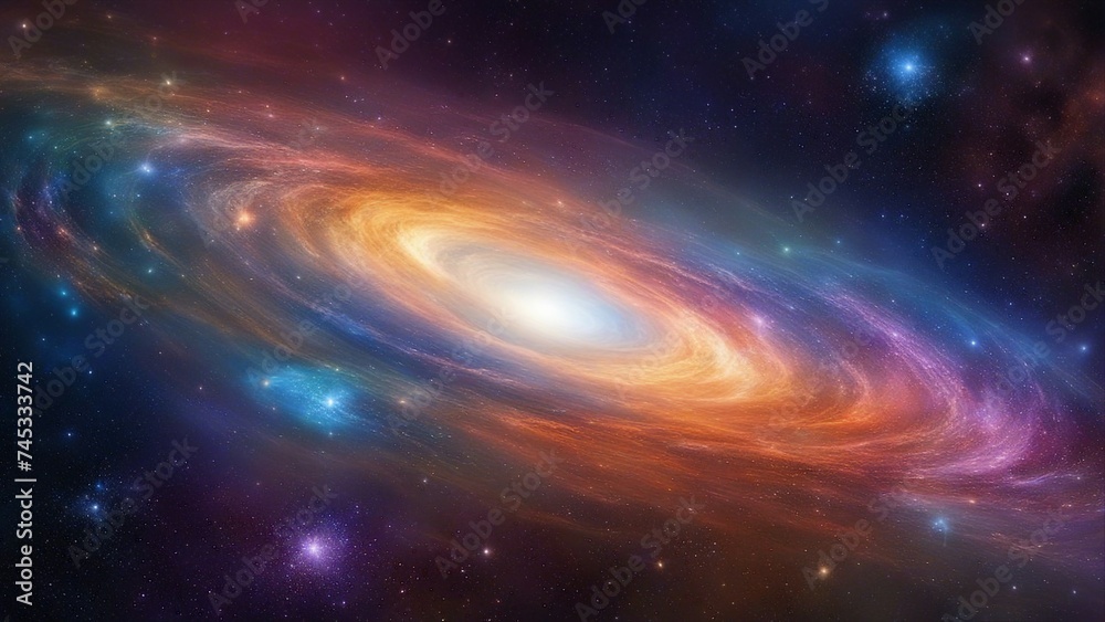 space galaxy background _A galaxy and light speed travel in outer space. The image shows a dark and starry background,  