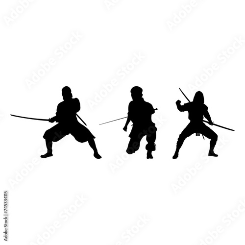 Imbued with the spirit of the shinobi, these Japanese ninja silhouettes epitomize the art of deception, agility, and the relentless pursuit of mastery.