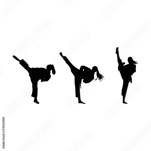 In the graceful movements of these silhouettes lies the essence of karate, a martial art steeped in tradition, honor, and the pursuit of excellence
