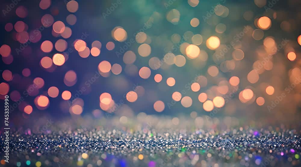 Abstract Loopable Background with nice multicolor bokeh