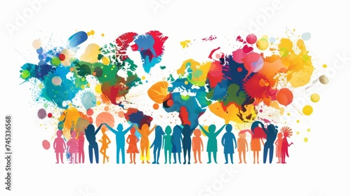 Vibrant abstract illustration celebrating world day for cultural diversity for dialogue and development