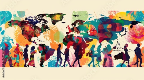 Vibrant abstract illustration celebrating world day for cultural diversity for dialogue and development