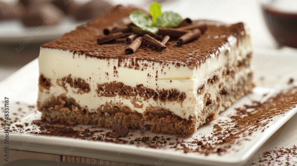 desserts in a cafe, a cake desserts in a cafe, a cake