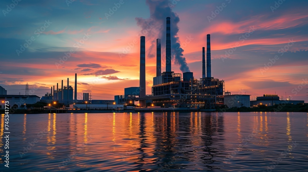 twilight power plant for the industrial estate