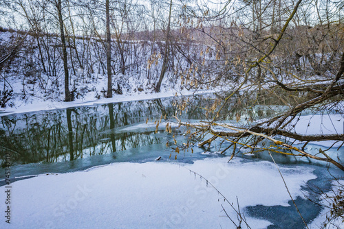 winter river in the wild