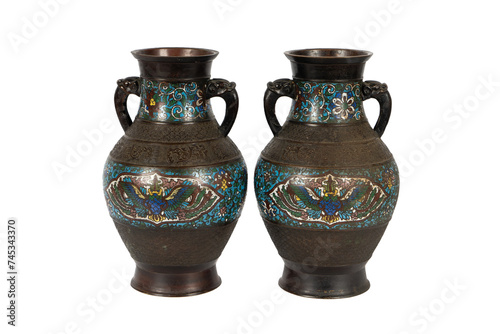 antique greek vase on a transparent background,png