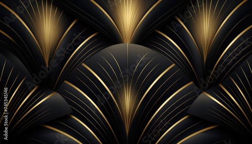 Luxury golden wallpaper. Art Deco Pattern, © shahzaib