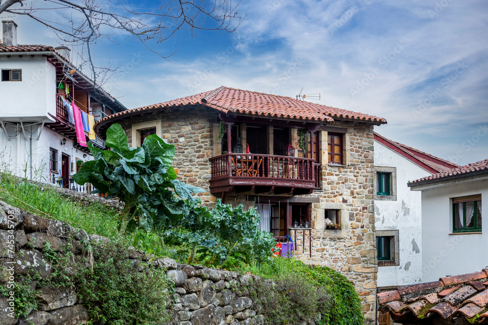 Typical house in Tazones, Villaviciosa, Asturias, Spain Typical house in Tazones, Villaviciosa, Asturias, Spain