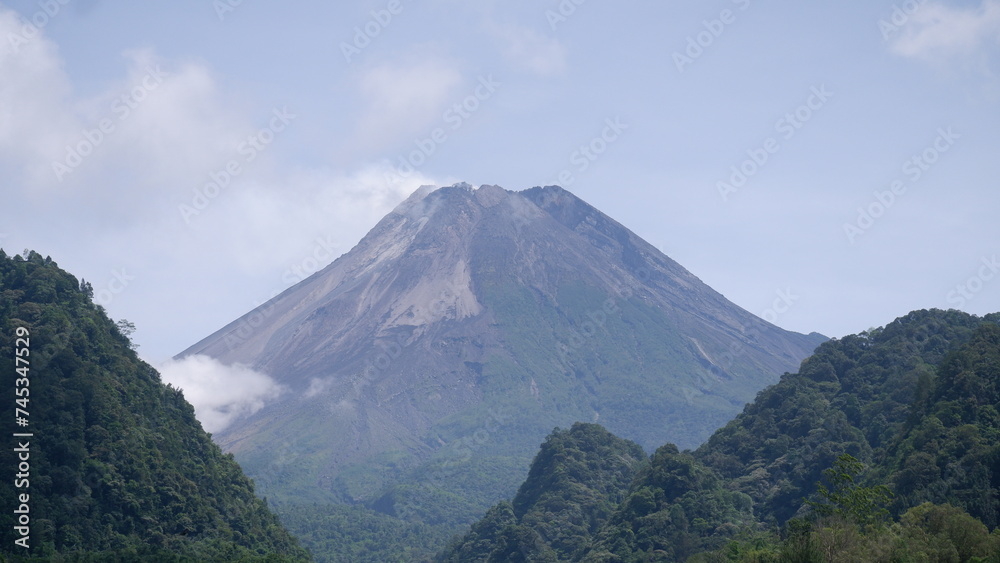 View of Mount Merapi from Nawang Jagad, Yogyakarta, Indonesia View of Mount Merapi from Nawang Jagad, Yogyakarta, Indonesia