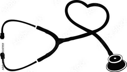 Stethoscope with Heart - Premium Medical equipment