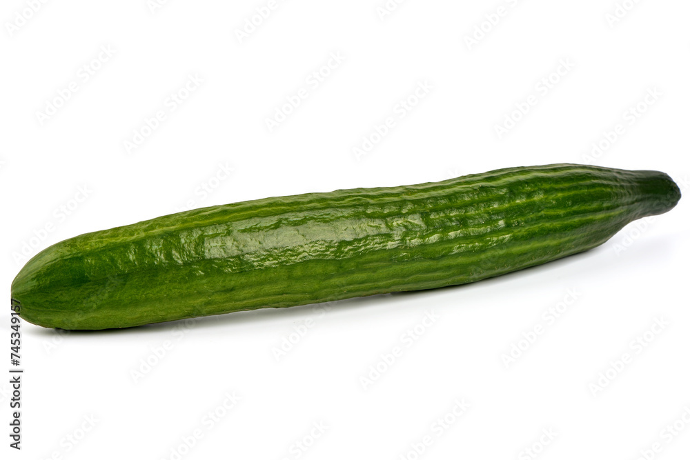 Long Cucumber, isolated on white background. Long Cucumber, isolated on white background.
