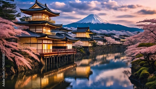 japan city scene, buildings in japan, japanese culture photo