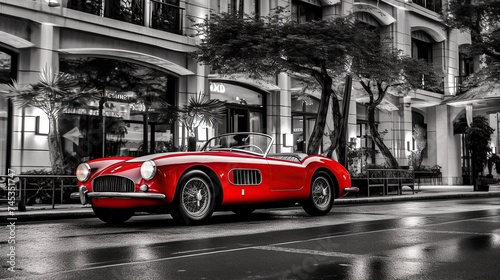 Classic Red Sports Car