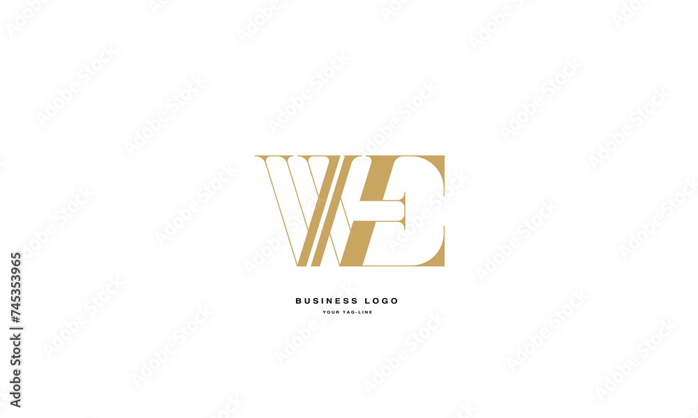 WE, EW, W, E, Abstract Letters Logo Monogram WE, EW, W, E, Abstract Letters Logo Monogram
