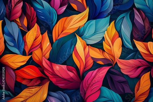 colourful floral pattern