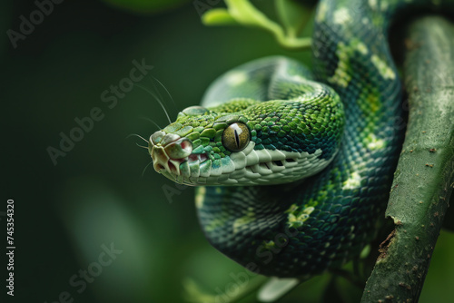 Close up of a snake in a nature