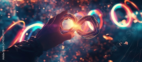 virtual reality infinity symbol community connection