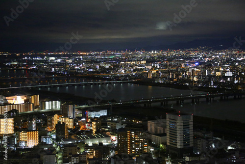 Wallpaper Mural osaka skyline night views from umeda building Torontodigital.ca