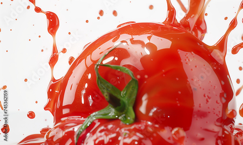 Pure Tomato Pleasure: Healthy Juice for a Delightful Morning © verticalia