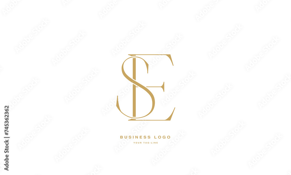 SE, ES, S, E, Abstract Letters Logo Monogram SE, ES, S, E, Abstract Letters Logo Monogram