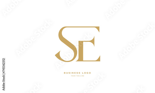 SE, ES, S, E, Abstract Letters Logo Monogram