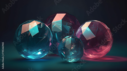 small colourful balls