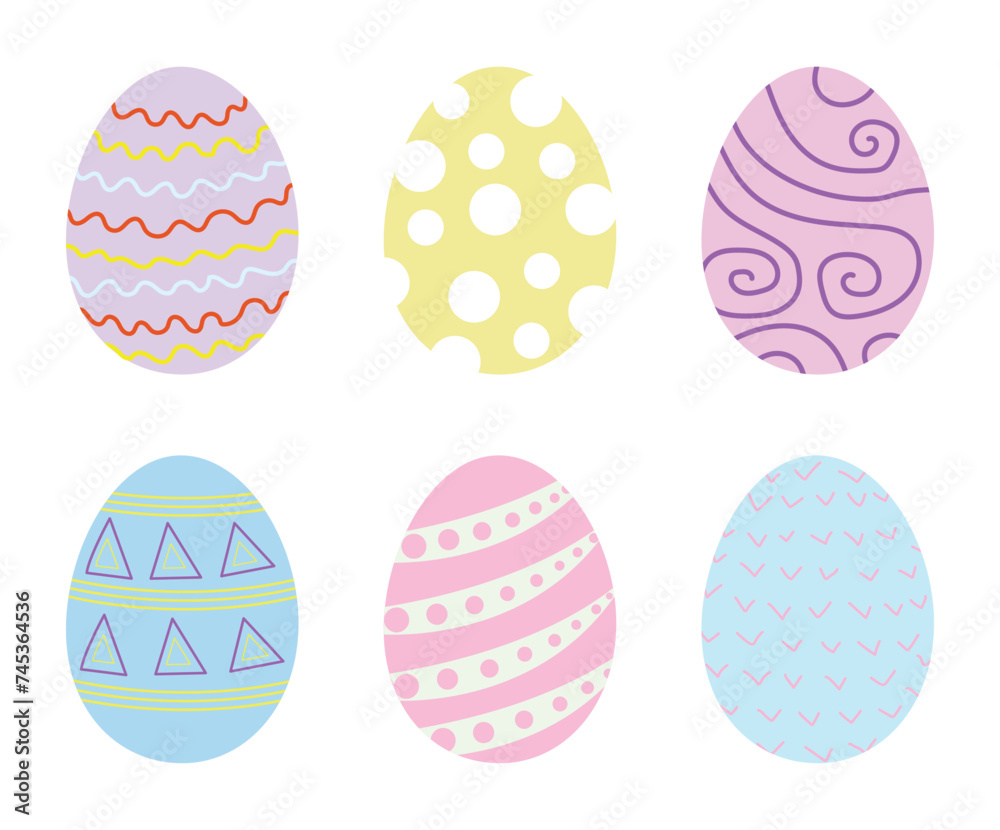 hand draw Easter egg collection hand draw Easter egg collection