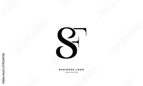 SF, FS, S, F, Abstract Letters Logo Monogram